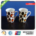 Leopard Print New Bone Mug for Promotion
